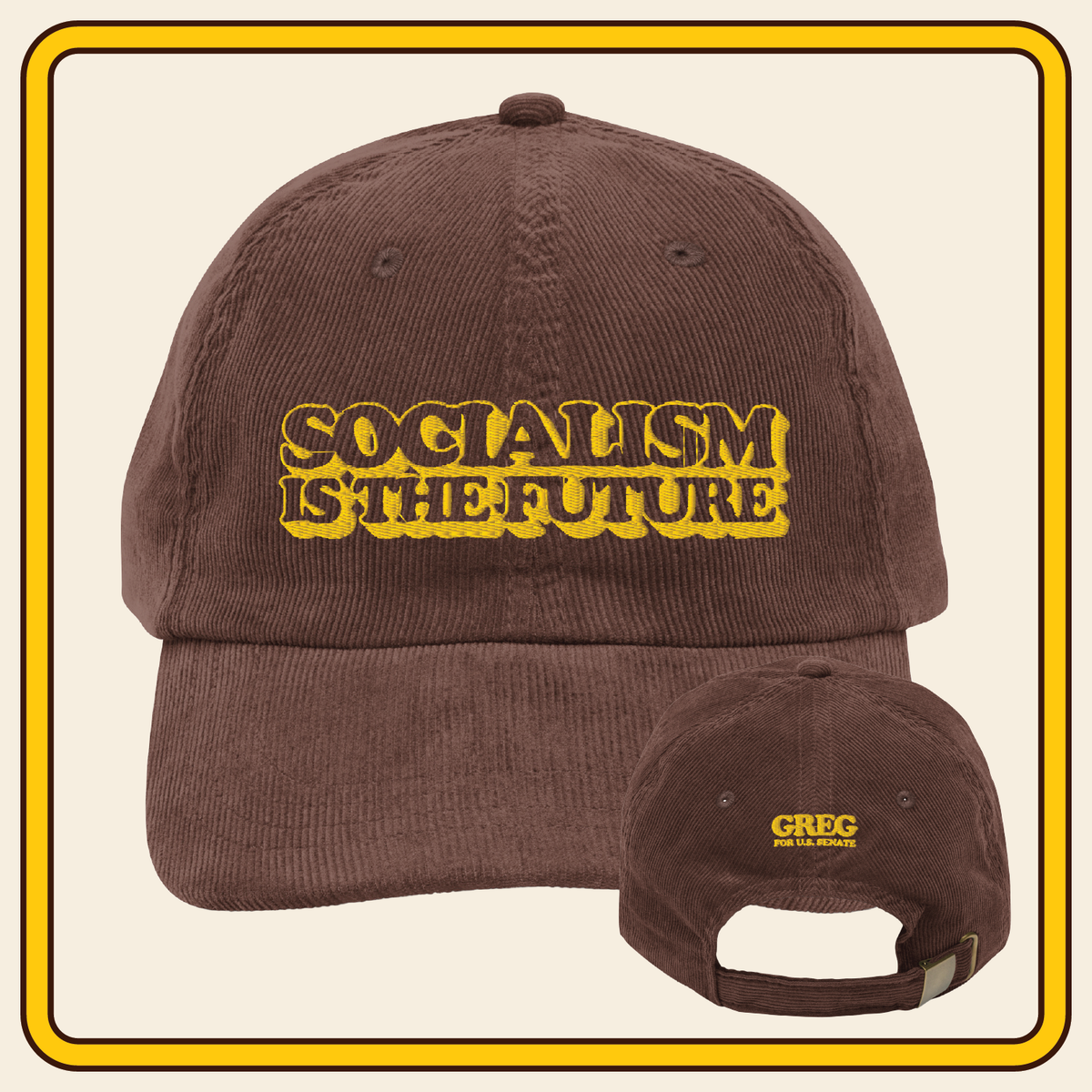 Socialist Corduroy Cap